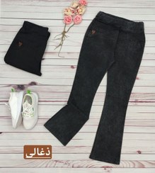 تصویر شلوار جین دمپا ذغالی سایه دار ا Shaded charcoal flip flop jeans Shaded charcoal flip flop jeans