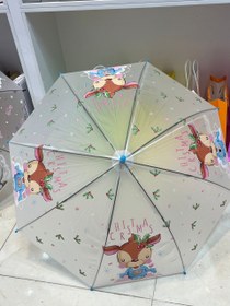 تصویر چتر فانتزی مات بچگانه - گوزن شمالی 