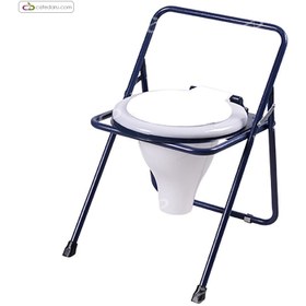 تصویر توالت فرنگی تاشو لوکس رنگی بهبود برتر بالین Bartar Balin Color Luxury Folding Toilet