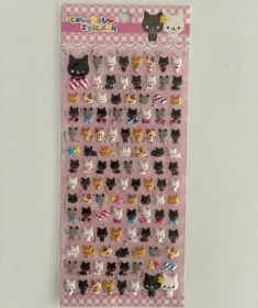 تصویر استیکر سه بعدی گربه 