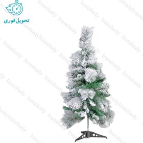 تصویر درخت کریسمس ترکیبی برف سنگین مدل ایتالیایی سایز 90 سانتی متر Christmas tree combined with heavy snow, Italian model, size 90 cm