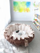 تصویر تشک چندمنظوره نوزاد | تشک خواب، پلی‌مت و استخر توپ Convertible Baby Play Mat