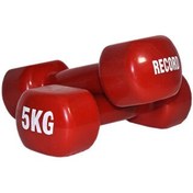 تصویر دمبل ایروبیک رکورد وزن 3 کیلوگرم بسته 2 عددی aerobic dumbbells 3 kg