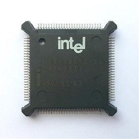 تصویر سی پی یو قدیمی اینتل Intel 386 SX CPU 