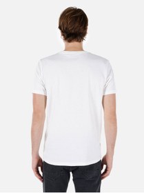 تصویر تی شرت سفید مردانه دوچرخه برش معمولی مردان پوست آستین کوتاه T SHIRT CL1068515 کولینز Colin’s 