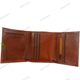 تصویر کیف پول چرم طبیعی مدل سه لت 