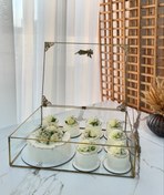 تصویر باکس شیرینی و کاپ کیک مخصوص خواستگاری سایز ۴۰*۵۰ و ۴۰*۳۰ و ۲۰*۳۰ طلایی 