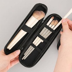 تصویر کیف مسافرتی و محافظ براش Portable Travel Cosmetic Brush Pen Holder Zipper Case