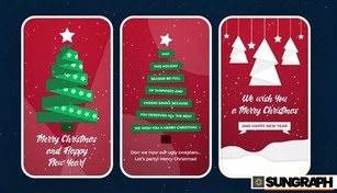 تصویر استوری تبلیغاتی کریسمس 