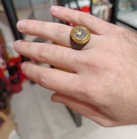 تصویر انگشتر مردانه استیل 