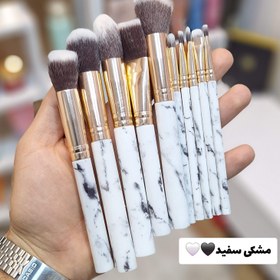 تصویر براش آرایشی ۱۰ عددی دسته سرامیکی 