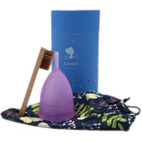 تصویر کاپ قاعدگی سایز S کاناک 04-بنفش Canack Menstrual Cup Size S