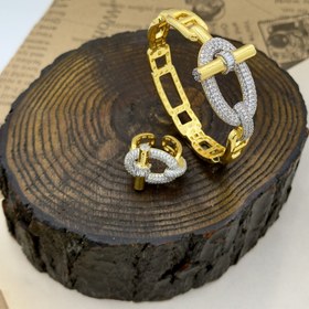 تصویر بنگل انگشتر ترند هرمس کد ۱۴ 