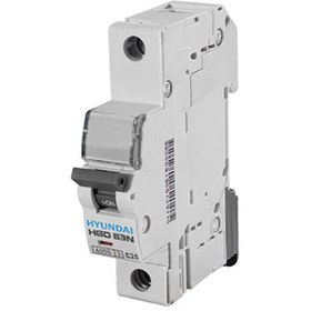 تصویر کلید مینیاتوری تک فاز 63 آمپر هیوندای | قیمت و خرید آنلاین Hyundai 63A Single-Phase Miniature Circuit Breaker (MCB) - Type C