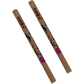 تصویر چوب غذا خوری چاپستیک کد 526 مجموعه 5 عددی - کرم 