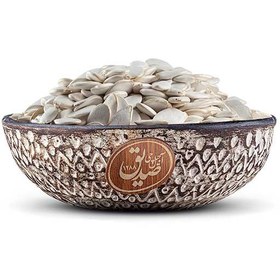 تصویر تخمه کدو مرمری خام 