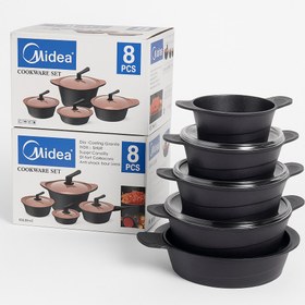 تصویر قابلمه ۸پارچه چدن 