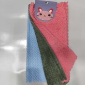 تصویر دستمال آشپزخانه مدل سوزنی K010 سایز 30×30 - بسته ۳ تایی 