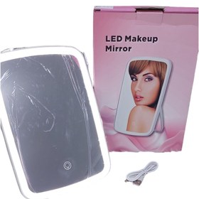 تصویر آینه ال ای دی شارژی آرایشی LED Makeup Mirror