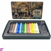 تصویر مداد شمعی آریا مدل آرتیست کد 2601 12رنگ Arya Artist 2601 12Color Oil Pastels