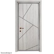 تصویر درب پلی وود رنگ ونگه روشن | درب ضد آب با طرح مدرن و رنگ خاص کد 30015 