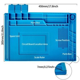 تصویر پد انتی استاتیک مخصوص میز تعمیرات الکترونیکی s-160 