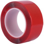 تصویر چسب دو طرفه ژله ای قرمز Nano 5cm Double Sided Nano 5cm jelatin Tape