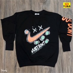 تصویر بلوز فینگردار پسرانه و دخترانه تکرنگ مشکی سایز 50 تا 70 سنین 6 تا 14 کد 1393063 