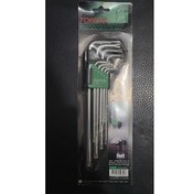 تصویر ست اچار الن ستاره ای 9 عددی تاپ تول 