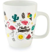 تصویر لیوان دسته دار 360 چینی زرین سری سوئدی طرح آی لاو سامر درجه 1 