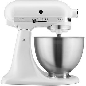 تصویر ماشین آشپزخانه کیچن اید آمریکا مدلKitchenAid 5K45SSEWH Classic Series 4.3 L Tilt-Head Stand Mixer 5K45SSEWH