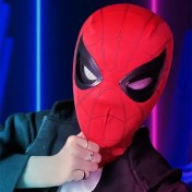 تصویر ماسک هوشمند چشم متحرک شارژی اسپایدرمن برند مارول (قرمز) Spiderman Marvel