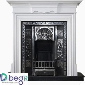 تصویر شومینه چدنی کد 102 