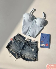 تصویر شورتک جین 8694 