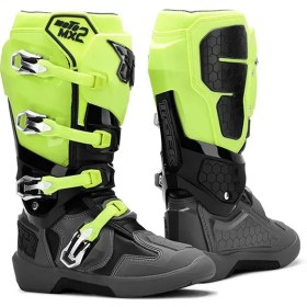 تصویر بوت کراسی TIGER مدل MX2 PRO GREEN BLACK GRAY 