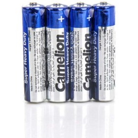 تصویر باتری نیم قلمی کملیون مدل Super Heavy Duty بسته 4 عددی Camelion Super Heavy Duty AAA Battery Pack of 4