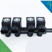 تصویر ریل سوخت نیسان یورو 4و2 اصلی نو بارکد دار 