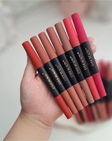 تصویر رژ لب و خط لب دوطرفه Matt lip stick