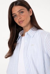 تصویر شومیز زنانه آبی روشن یو اس پولو 