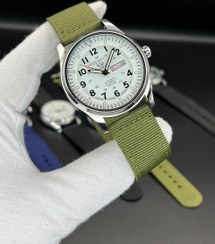 تصویر ساعت مچی مردانه سیکو 5 بند برزنتی سبز 