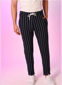 تصویر شلوار ورزشی راه‌راه برند campus sutra Striped Track Pants