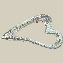 تصویر کلیپس فلزی طرح قلب 