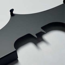 تصویر آویز لباس بزرگ مشکی bat-hook 