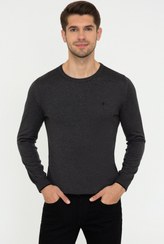 تصویر بافت و پلیور مردانه خاکستری Pierre Cardin | G021SZ0TK.000.1389957 اورجینال 