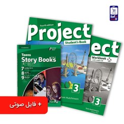 تصویر پک کتاب Project 3 + کتاب داستان انگلیسی Teens Story Books – Project 3 