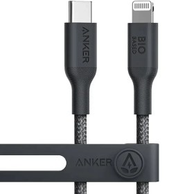 تصویر کابل USB-C به لایتنینگ انکر مدل A88B6 طول 180 سانتی‌‌متر Anker 542 USB-C to Lightning Cable A80B6 60W Bio Braided 6fit 1.8m