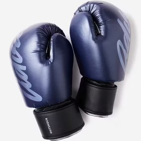 تصویر دستکش موی تای کیک بوکسینگ اوتشاک Outshock muay Thai Kick Boxing Gloves – آبی 