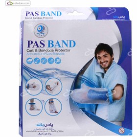 تصویر کاور گچ دست تا کتف_لاغر مدل D پاس باند 110 سانتی متر pas Band cast and bandage protector Model D 110cm