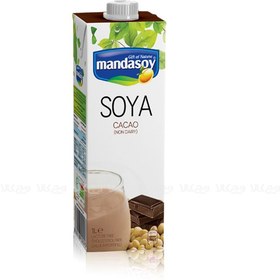 تصویر شیر گیاهی مانداسوی - 1 لیتری - کاکائویی 