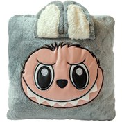 تصویر پتو بالشتی مدل لبوبو سایز 180x160 سانتی‌متر 